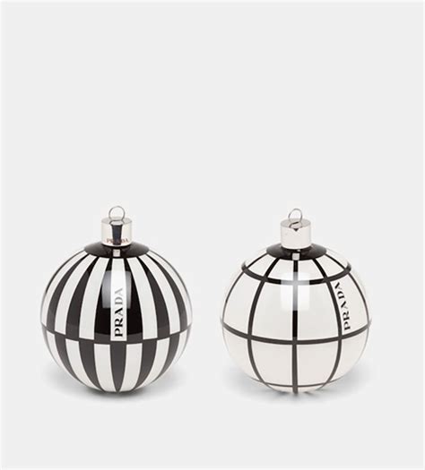 Christmas baubles for fashion fans, Dior to Prada .